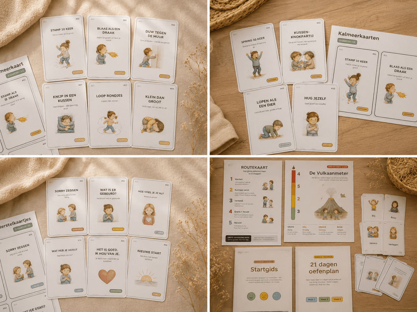 Kalmeerkaartjes voor kinderen